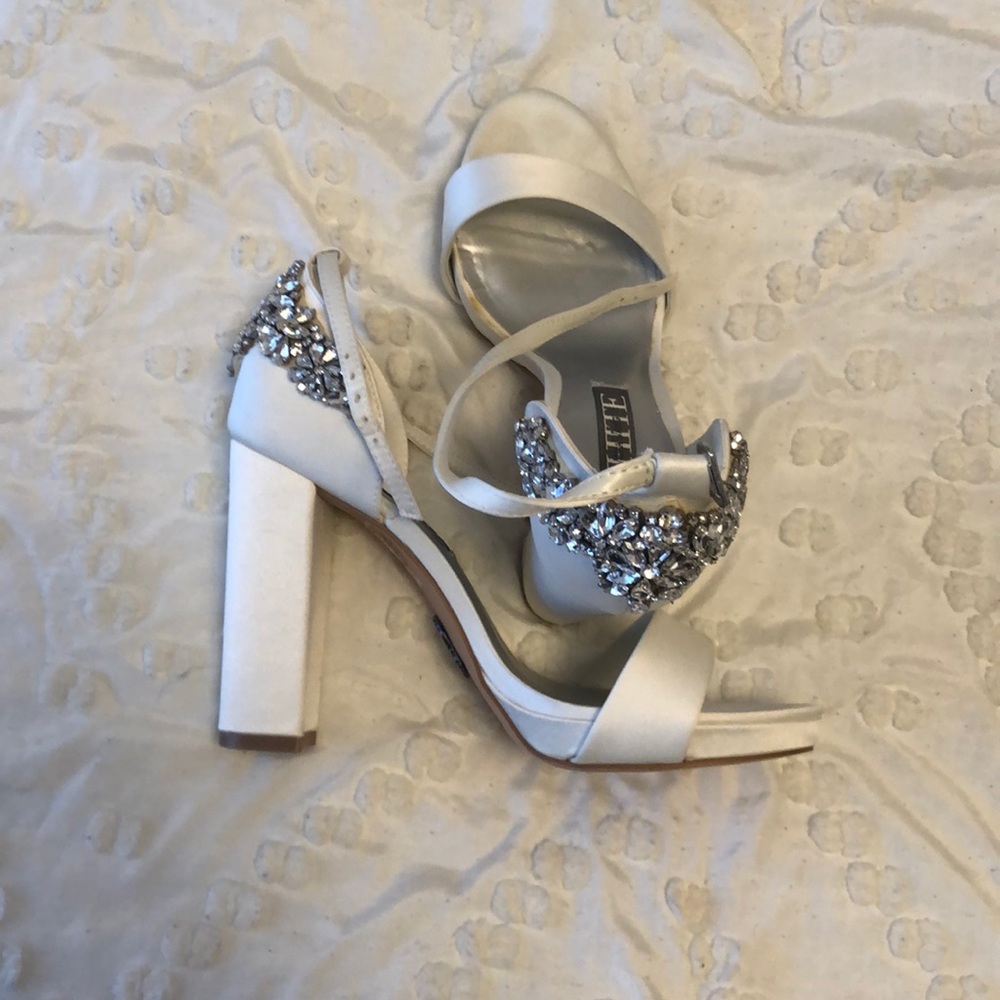 White Vera wang wedding heels